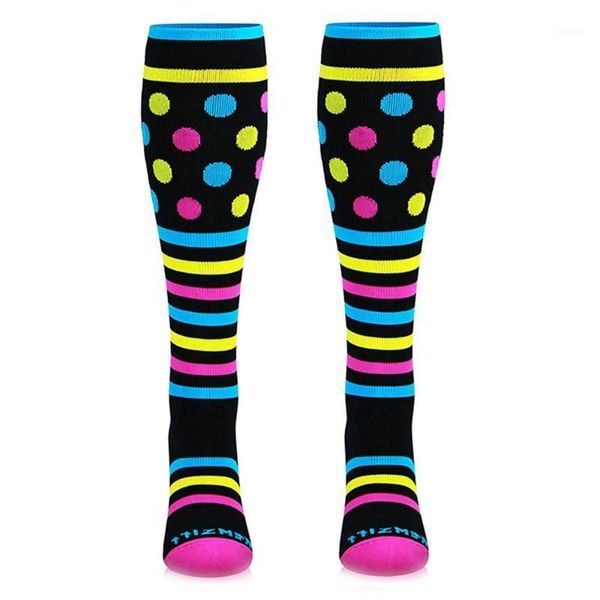 

sports socks leg support stretch nylon performance running1, Black