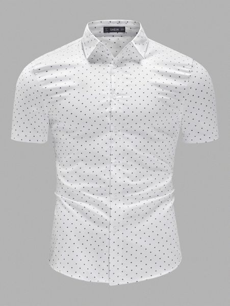 

men all-over print shirt e6v5#, White;black