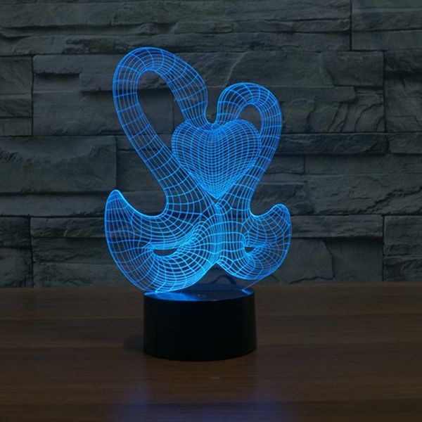 

2021 new oose with heart led light novelty gifts for table lamp dfcs