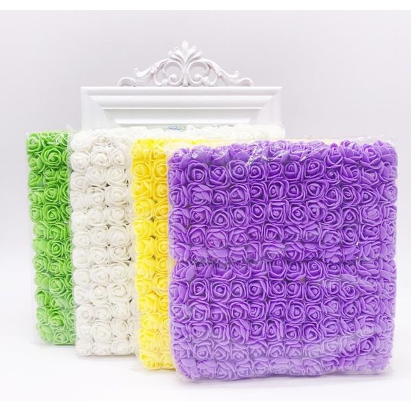 

144pcs 2cm mini foam rose artificial flower bouquet multicolor rose wedding flower decoration s jllmbh insyard