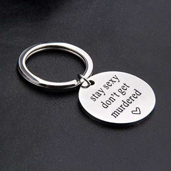 

popular feminism keychain alloy creative letter keychain fashion girlfriend christmas gift hanging ornament, Silver