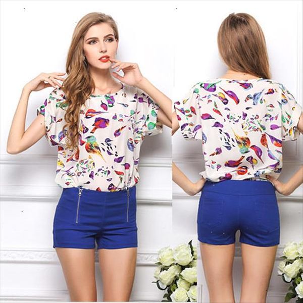 

spring new summer casual women chiffon blouses shirt size high street fashion camisas roupas blusas femininas, White