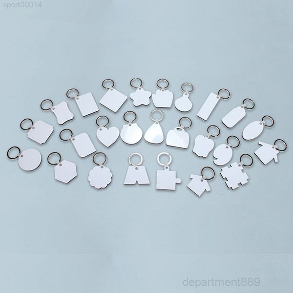 

keychain sublimation mdf heart round love key chains printing diy blank thermal transfer material party gift owf1487