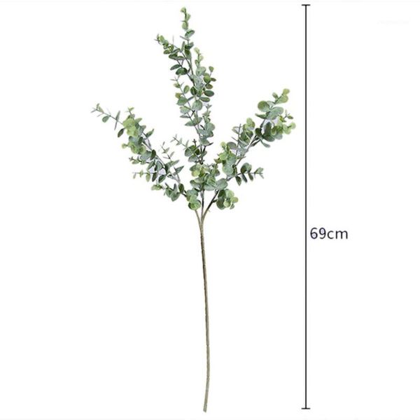 

decorative flowers & wreaths 1pc artificial eucalyptus leaves plant home decorations festive supplies for room desk office1