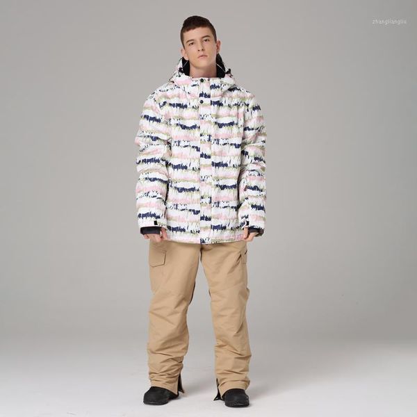 

skiing suits ski suit men warm jacket + snowboard trousers male waterproof outdoor men's winter snowboarding suit1