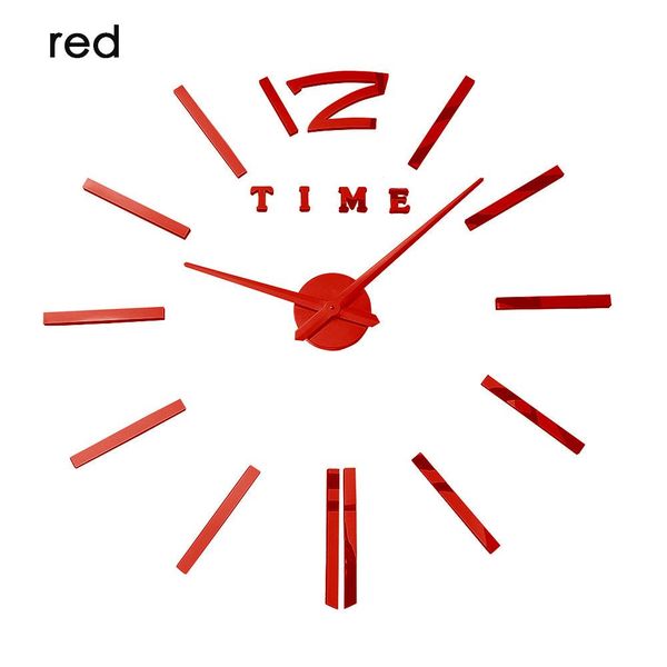 

3d настоящие большие настенные часы устремлены зеркало наклейки diy гостиная домашняя декор светящиеся часы прибытие кварцевые большие часы