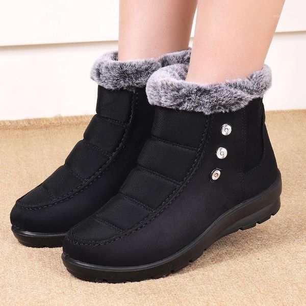 

boots female winter 2021 comfortable shoe for woman boot for new brand ladies shoes chunky casual1, Black