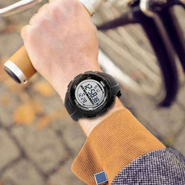 

military men's forces watch watch special male students fashion luminous waterproof sports children's electronic watch, Slivery;brown