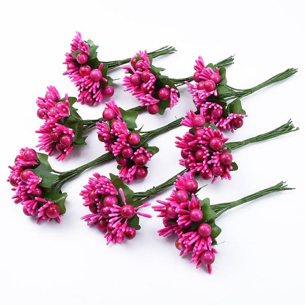 

10pcs artificial plants christmas decorations for home accessories wedding decorative flower wreath diy gift box foam flower bud f wmthkp