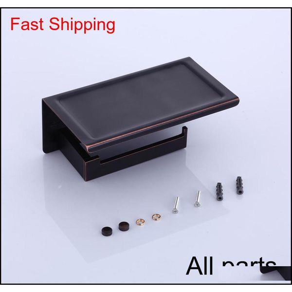

oil rubbed bronze toilet paper holder waterproof cover wall mount tissue bar shelf storage ho qylhdz homes2011