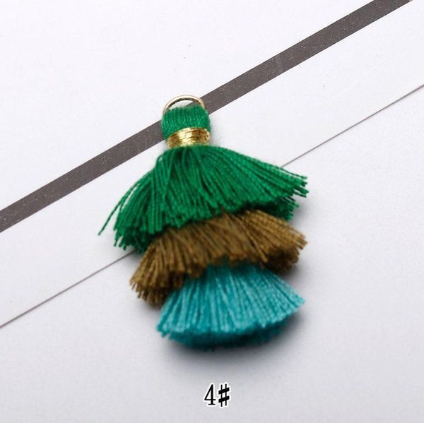

6pcs lot 35mm three layers overlapping tassels silk fringe sewing tassel decorative key tassels for curtain home decoration h jllpbb