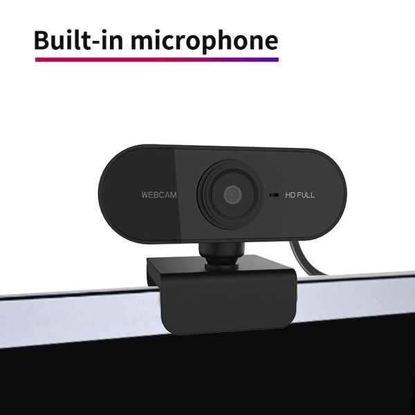 

hd 1080p webcam microcomputer pc webcam with microphone, rotatable camera, used for live video call conference work