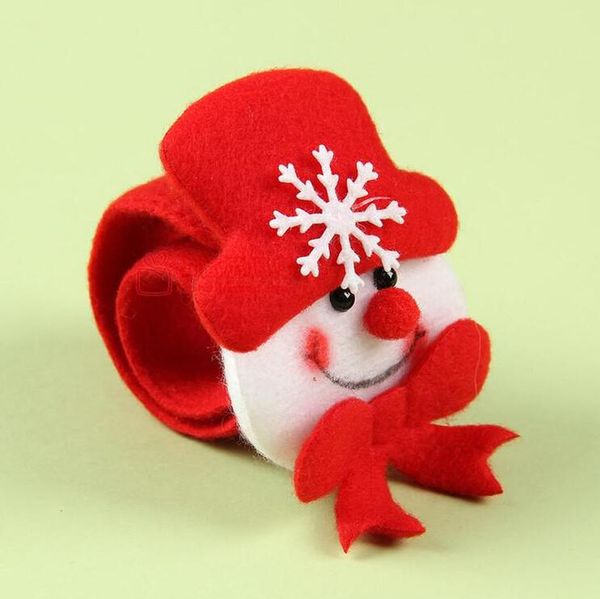 

6шт рождественские похлопывания круг papai noel enfeite de natal рождественские дети подарок новый год вечеринка игрушка санта-клаус снегови