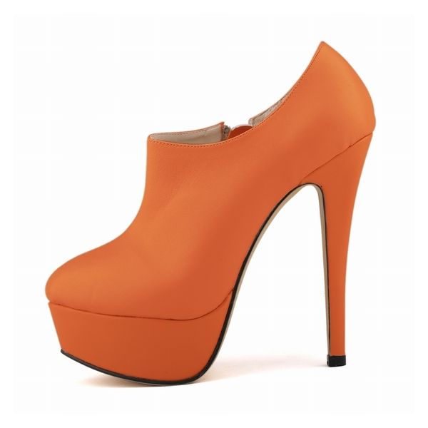 

new 2020 spring fashion design autumn round toe woman stiletto platform shoes heels high pumps big nlk-c0010 7c98, Black