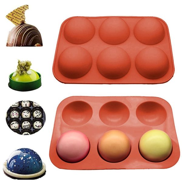 

1pc cake tools half ball sphere sile cake mold muffin chocolate cookie baking mould pan cake tools moule chocolat 2020 d3 wmtuym