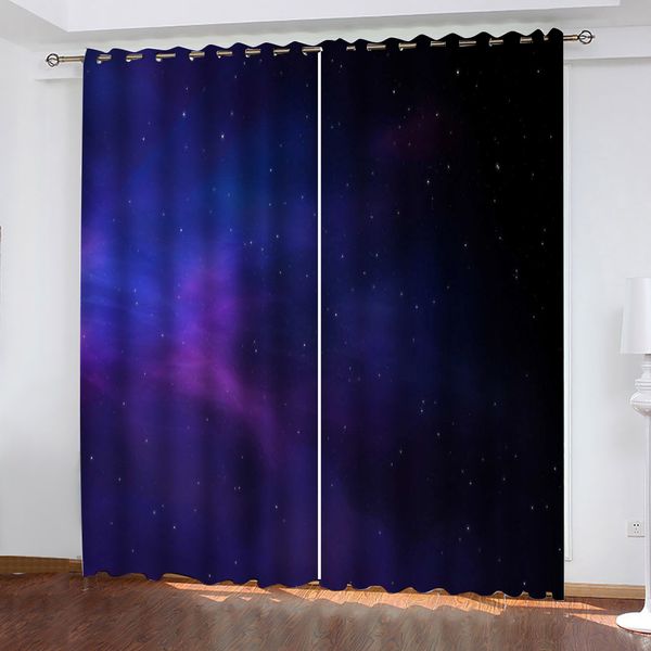 

luxury blackout 3d window curtains for living room bedroom blue stars curtains blackout curtain