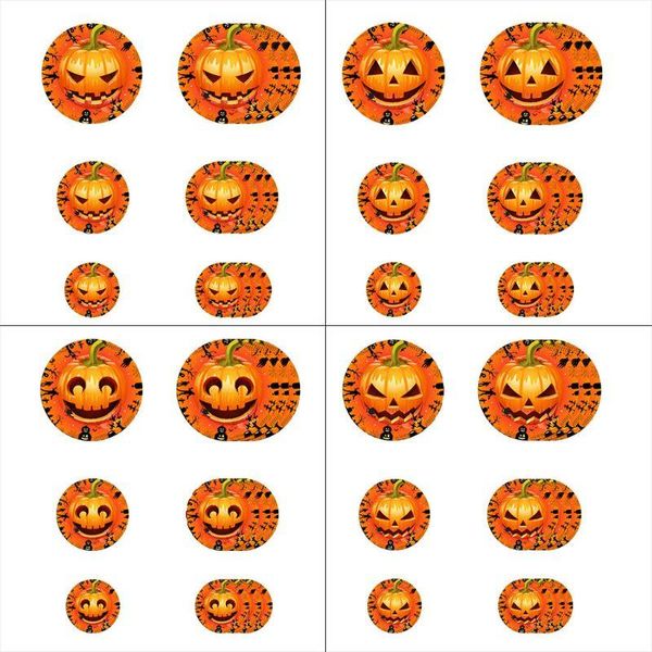

3d ghost house stairs floor pumpkin decals removable scary wall stickers art mural halloween decorations
