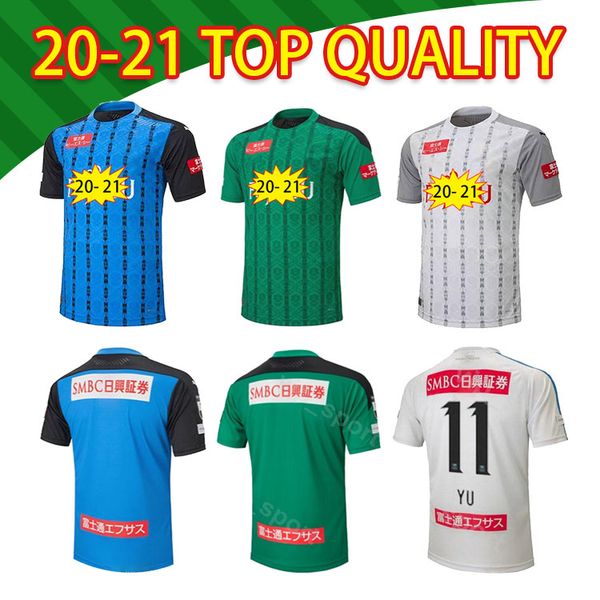 

2020 2021 kawasaki frontale soccer jerseys j1 league 14# kengo # 11yu 20 21 home away third fans version soccer jerseys size s-xxl, Black;yellow