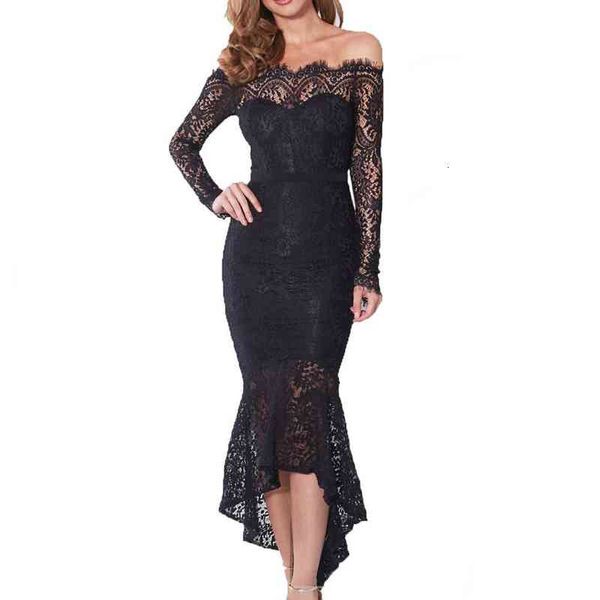 

women mini dress summer patchwork lace solid off shoulder slash neck flare sleeve party dresses elegant vestido, Black;gray