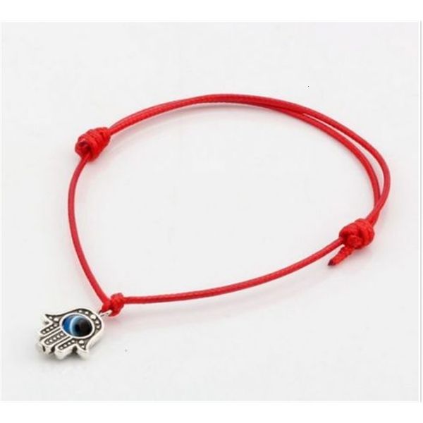 

wax 100pcs/lot eye lucky red string evil cord adjustable bracelet diy jewelry new