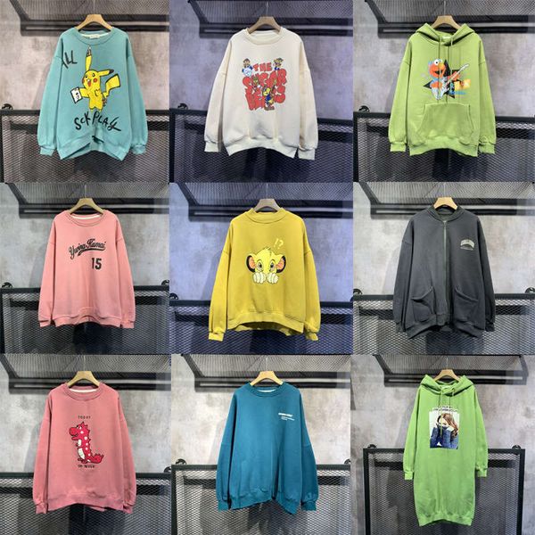 

special korean sweater versatile loose medium length ins large women's warm winter wear, Black