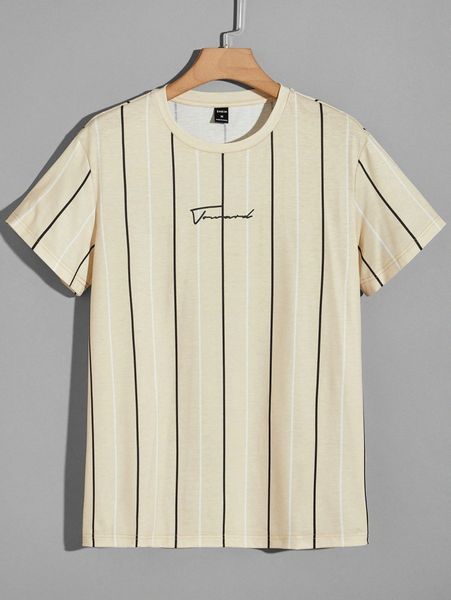 

men striped letter graphic tee f9bd#, White;black