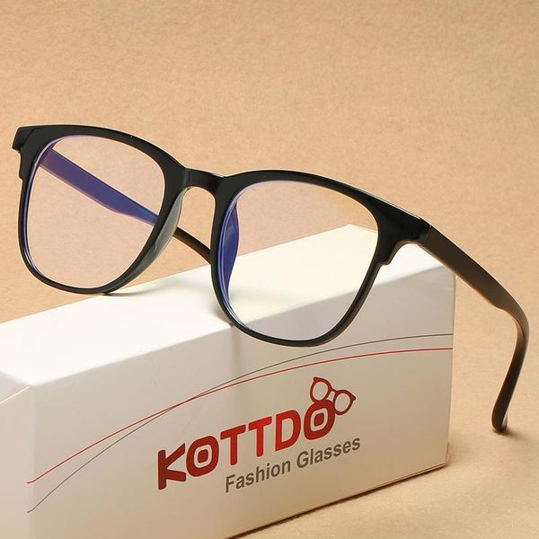 

2021 new square women eyeglasses clear optical computer eye glasses frame fashion transparent spectacle lens eye wear, Black