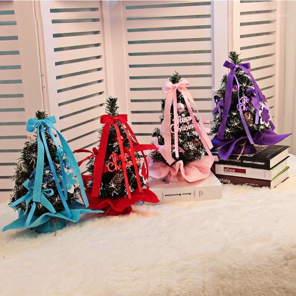 

christmas decorations mini tree artificial ornaments festival table miniature ornament home decoration year holiday decor1