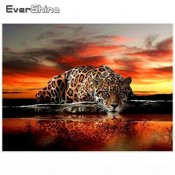 

evershine diy diamond embroidery sale cheetah 5d diamond paintings full square animals pictures of rhinestones decoration home