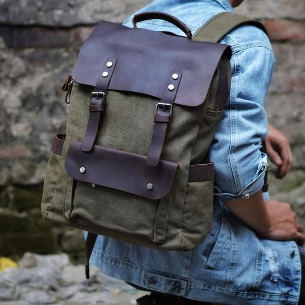 

computer bag of men's shoulder and women's backpacks retro g5jt
