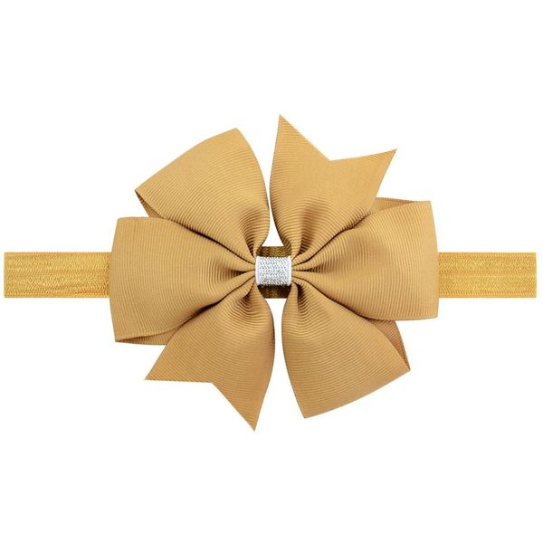 

1piece lovely elegant silver bow headband hair bands shining hair accessories solid color hair accessories for kids 750 q bbyebl