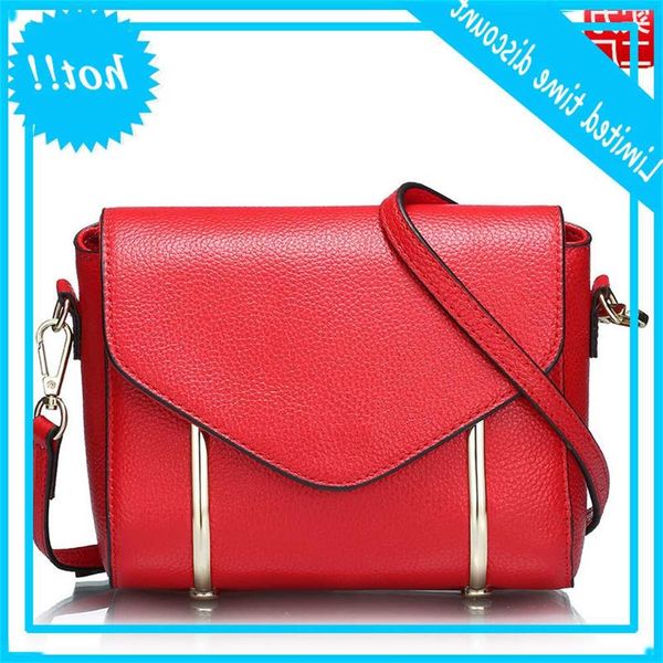 

new winter single shoulder litchi pattern leather women's head layer cowhide crossbody bag guangzhou