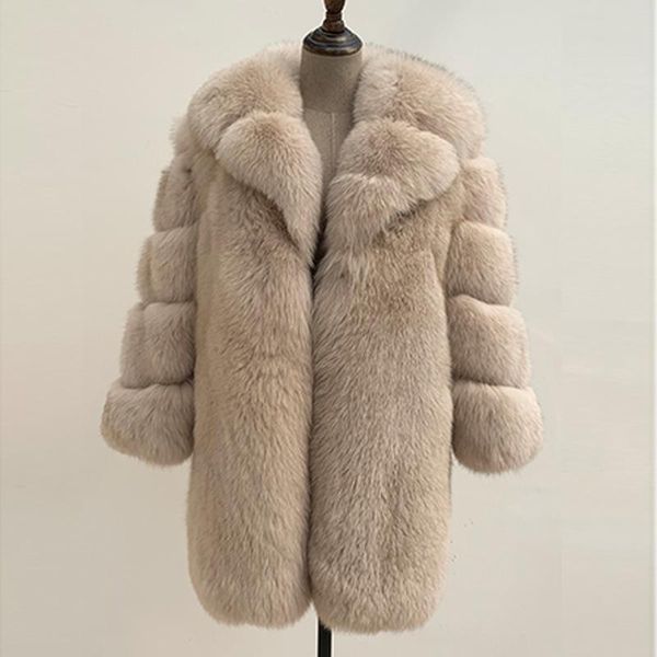 

women's fur & faux ladies natural coat garments women jacket real, Black