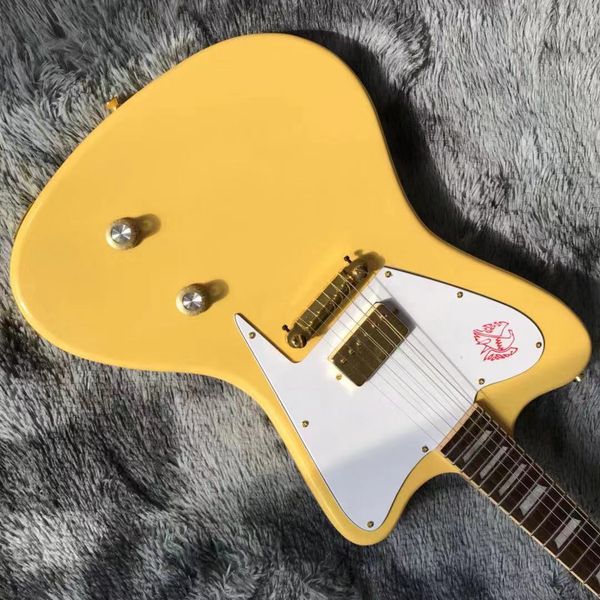 

custom electric guitar in yellow