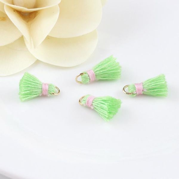 

10pcs 1.5cm mini cotton thread tassel pendant for jewelry making diy bracelet cellphone pendant finding craft supplies h jllsqv