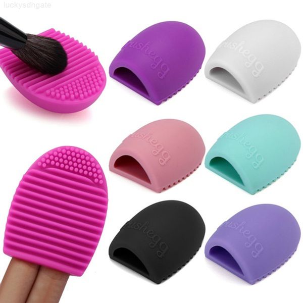 

silica clean brush washing glove scrubber board cleaning tools cosmetic brushegg makeup brushes