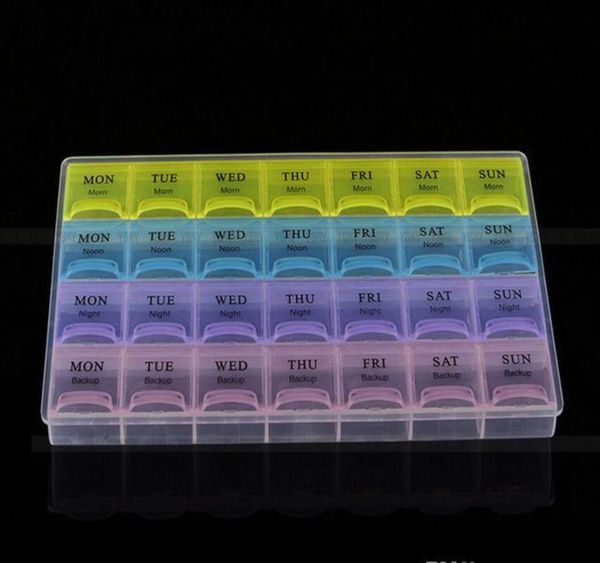 

28 compartment pill box 7 day medicine storage organizer conta bbykqm yh_pack