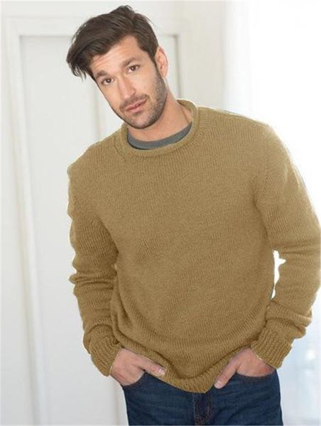 

autumn winter mens designer sweaters fashion solid color crew neck long sleeve mens sweaters casual males clothing, White;black