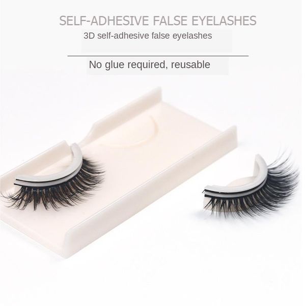

false eyelashes 3d extension reusable self-adhesive natural curly self adhesive eye lashes makeup tools fake