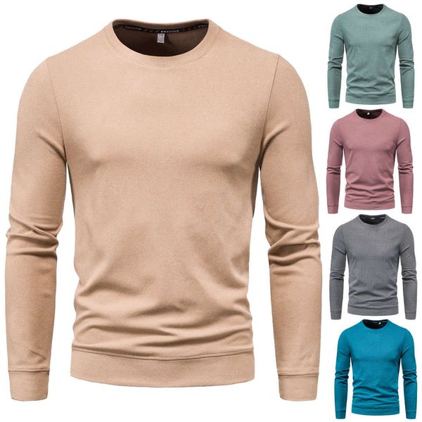 

new fashion men's casual sweater coat european round neck sweater for men in fall / winter 2020, Black