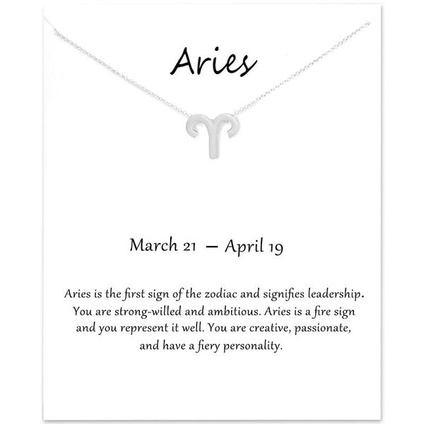 

мода простой стиль двенадцать созвездий овна ожерелье женщин фомальгаут ювелирных изделий xx 212 мода простой фестиваль моды h jlltod, Silver