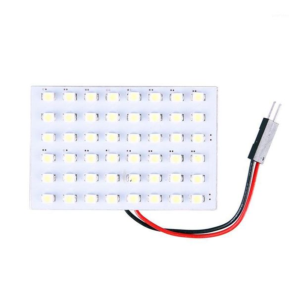 

12v 48 smd led panel car interior light bulb t10 dome ba9s adapter white1