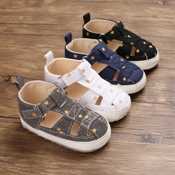 

sandals summer fashion infant baby boys print breathable anti-slip shoes toddler soft soled 0-18 m a0051, Black;red
