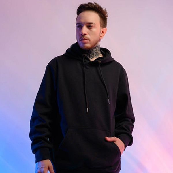 

zazomde winter warm hoodie oversize men hoodies solid color sweatshirts men streetwear hoodie thick velvet hoodies c0127, Black