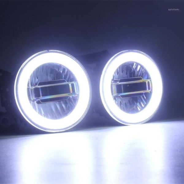 

luckeasy 3in1 highlight angel eyes + led daytime running light + led fog lamp fog lamp for explorer 2013 2014 2015 20161