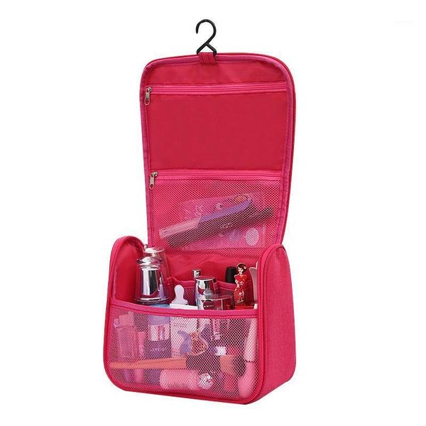 

portable waterproof folding wash bag mesh travel toiletry hanging holder organizer cosmetic container handbag storage makeup bag1