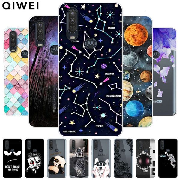 

bgrfmotorola one case, tpu silicone back cover, 6.3-inch soft cartoon, motorola one action case, one vision caseswza
