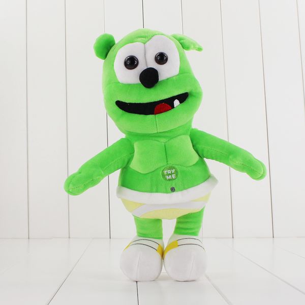 

kids toys 30cm gummy bear voice pet funny lovely toys sounding plush toy gift for kids y200703
