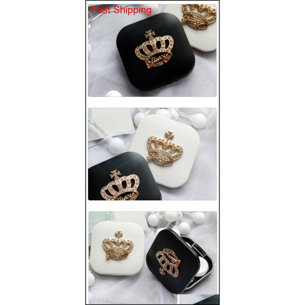 

1pc contact lens box travel portable contact lens case kit rhineston qylifc bdefashion, Silver