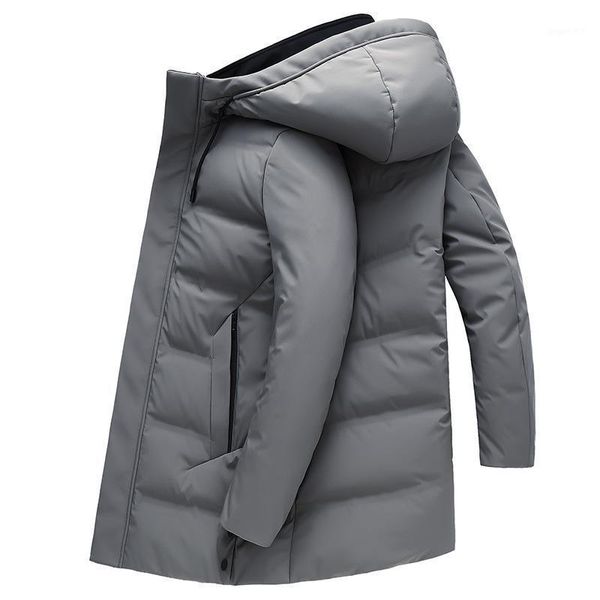 

down feather suit new style fashion handsome cool versatile warm middle-aged daddy clothes high-end winter down feather jacket1, Black